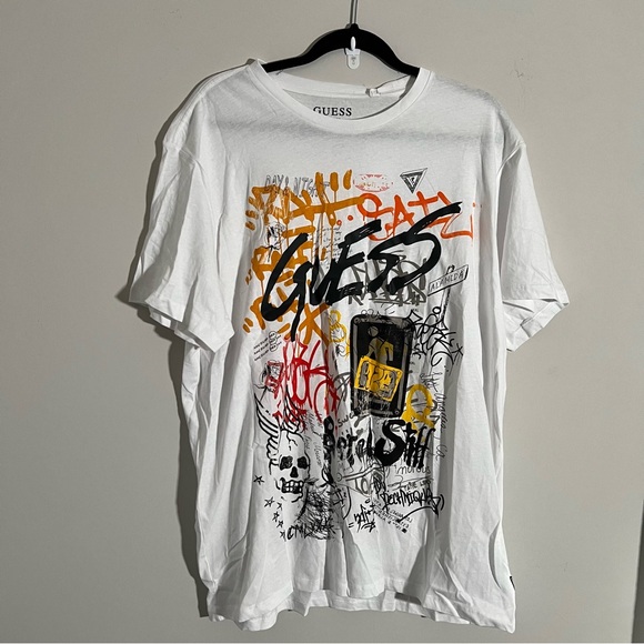 GUESS DTLA Graffiti Jimmy Jazz T-Shirt - Picture 4 of 5